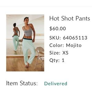 FP Movement Hot Shot Pants in Mojito – Size XS